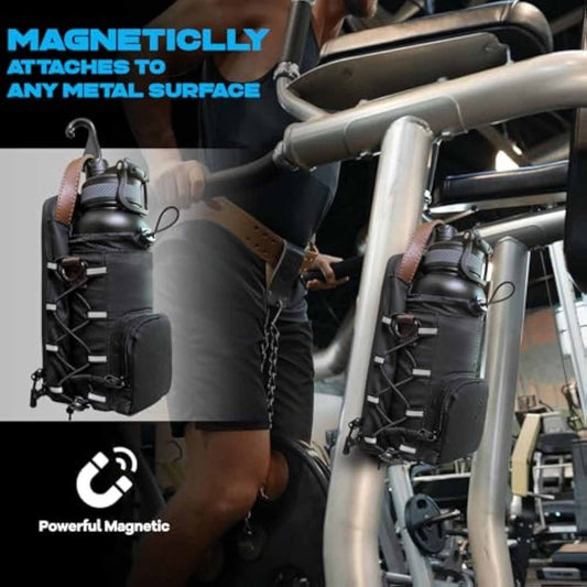 Portable Waterproof Gym Water Bottle Hanging Bag